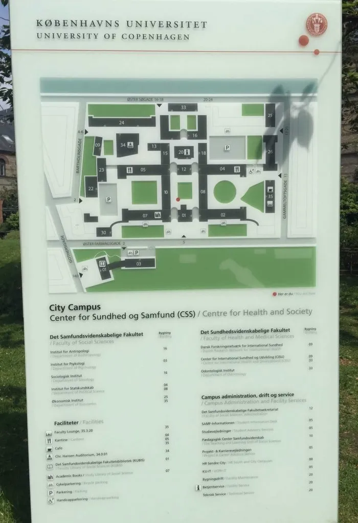哥本哈根大学地图
